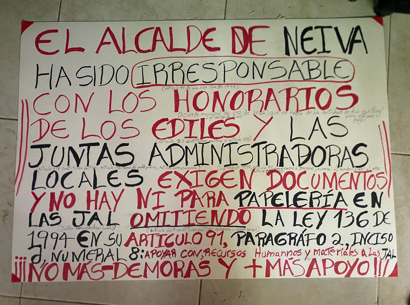Ediles reclaman pago de honorarios