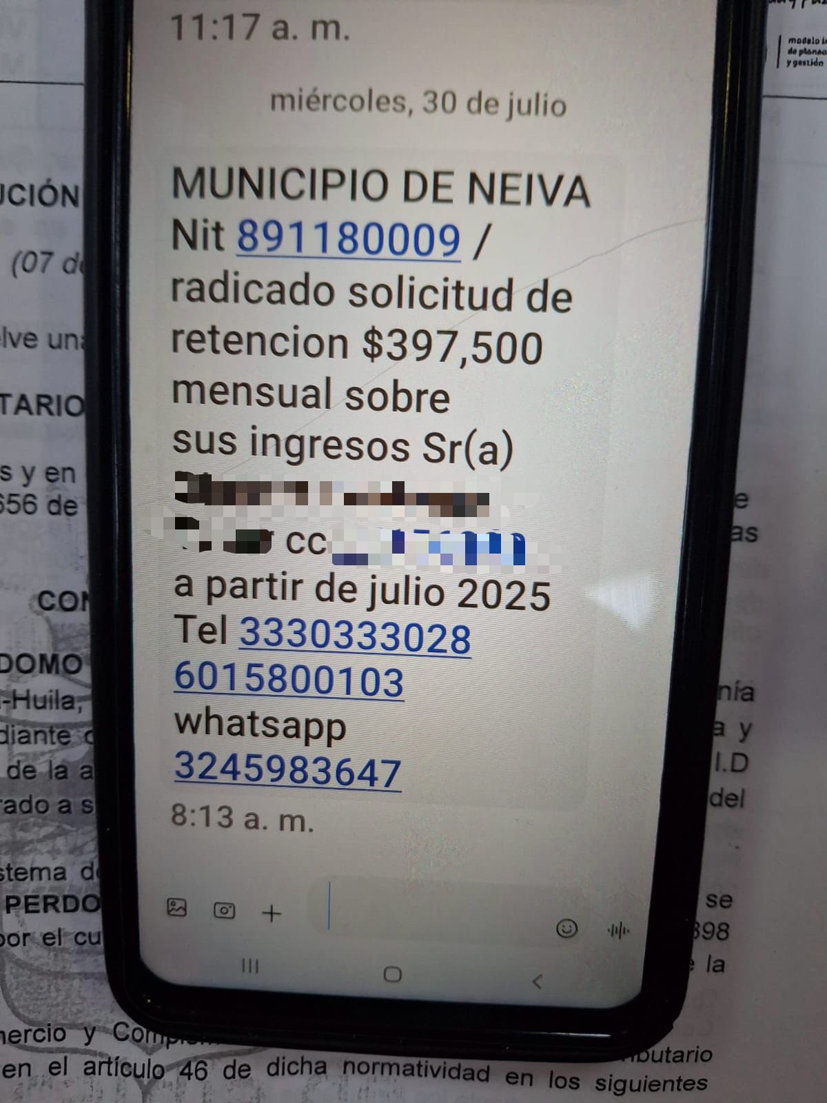 Mediante mensajes de texto buscar estafar contribuyentes del municipio