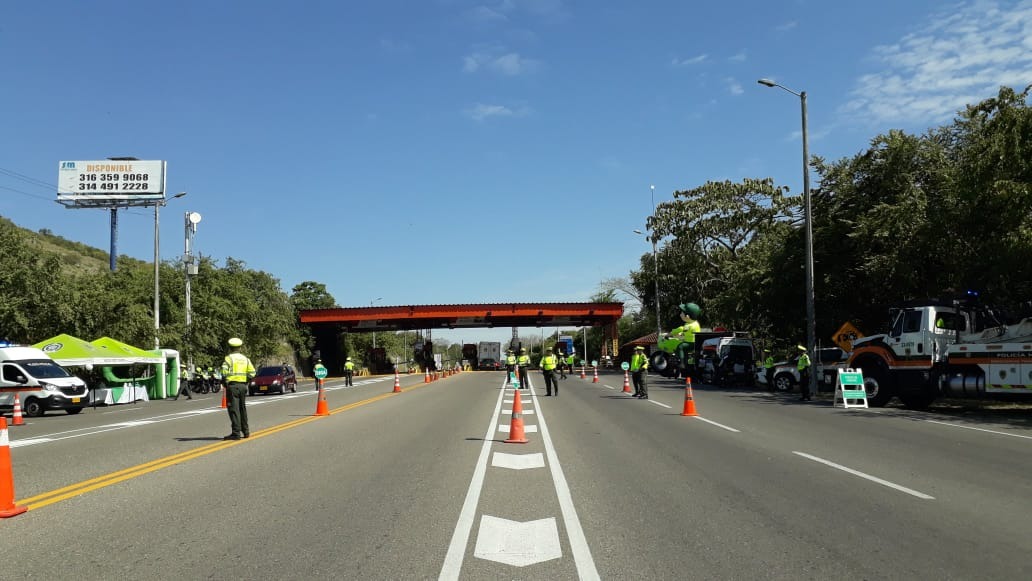 Más de 13.000 vehículos se movilizaron en el Huila: Policía reporta reducción del 40% en accidentes