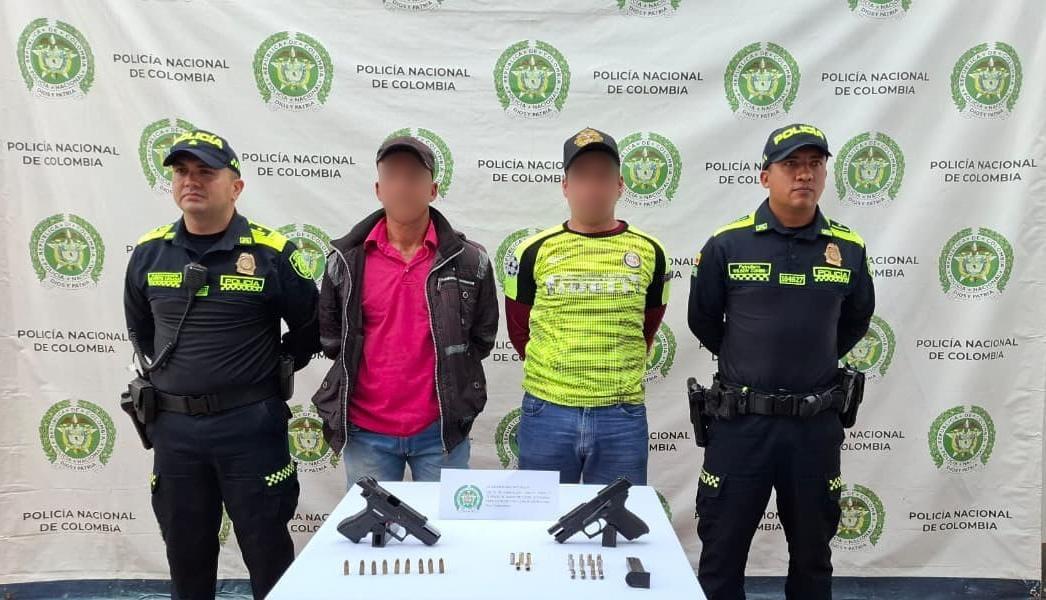 Capturados dos hombres armados en zona rural de Tesalia, Huila