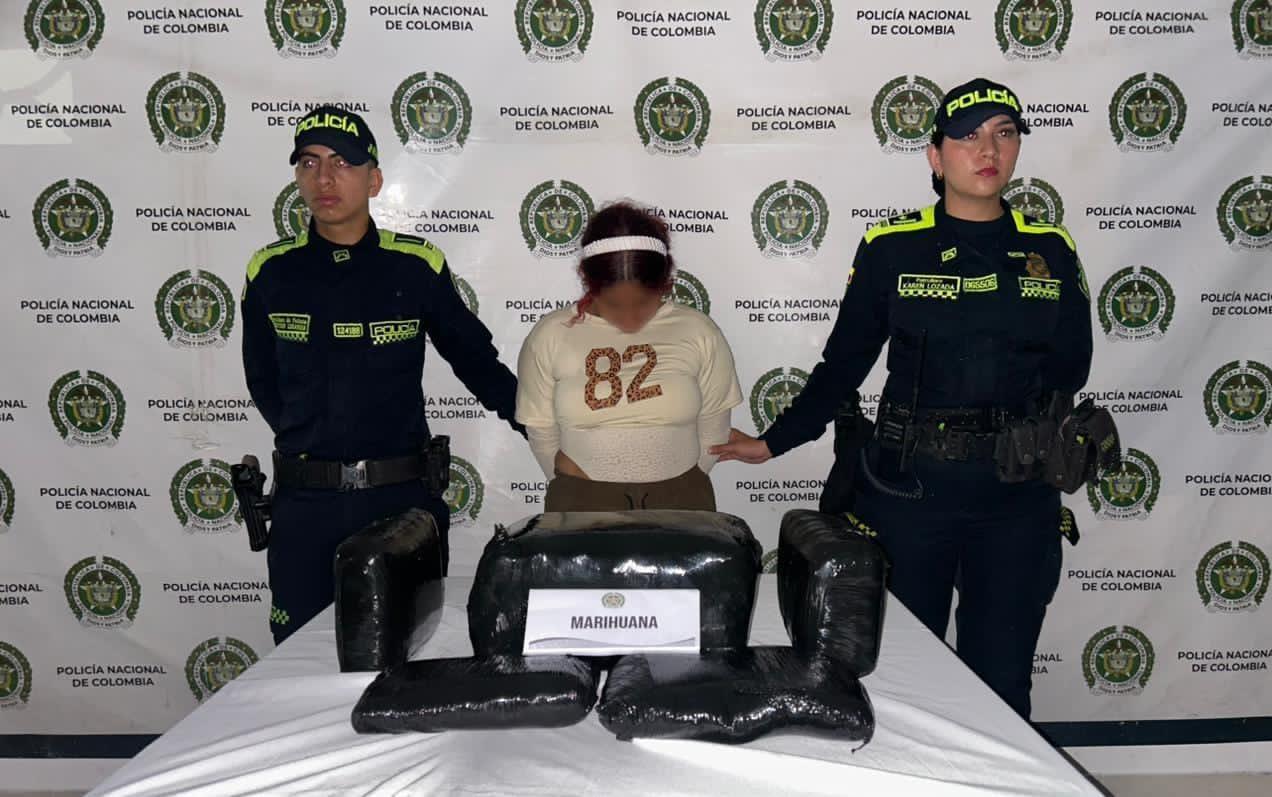 Policía frustra envío de 13 mil dosis de marihuana hacia Neiva: mujer fue capturada en Campoalegre