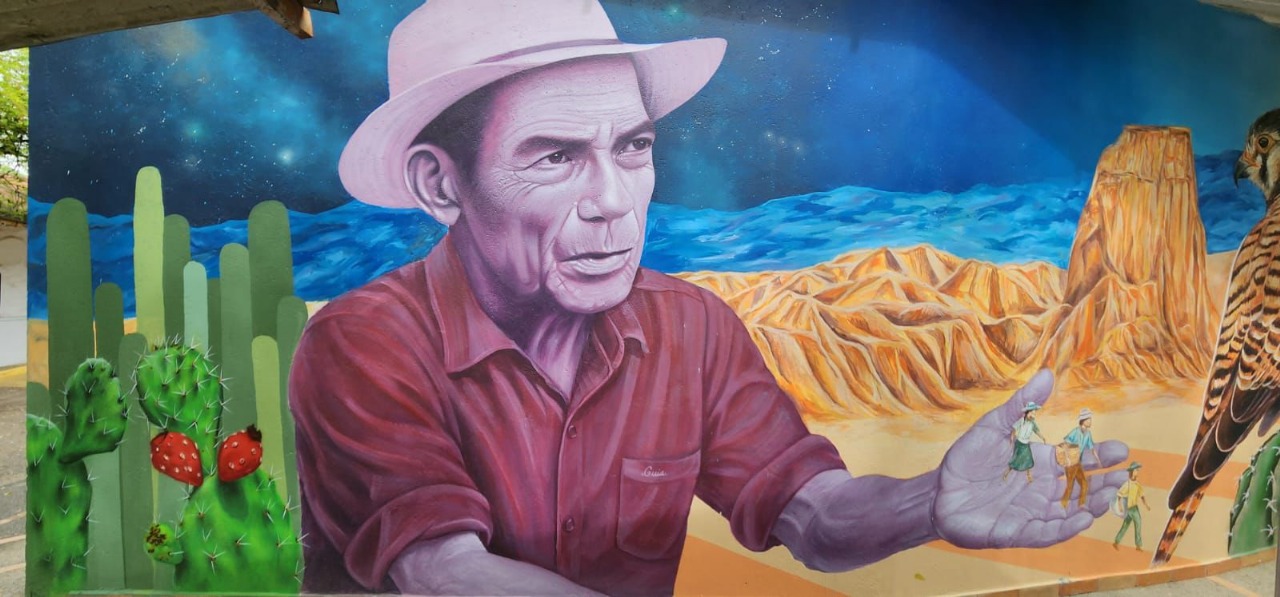 Villavieja inaugura mural que revive la historia del tren y la memoria cultural del Huila