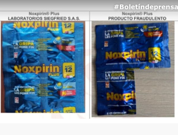 Alerta por falso Noxpirin