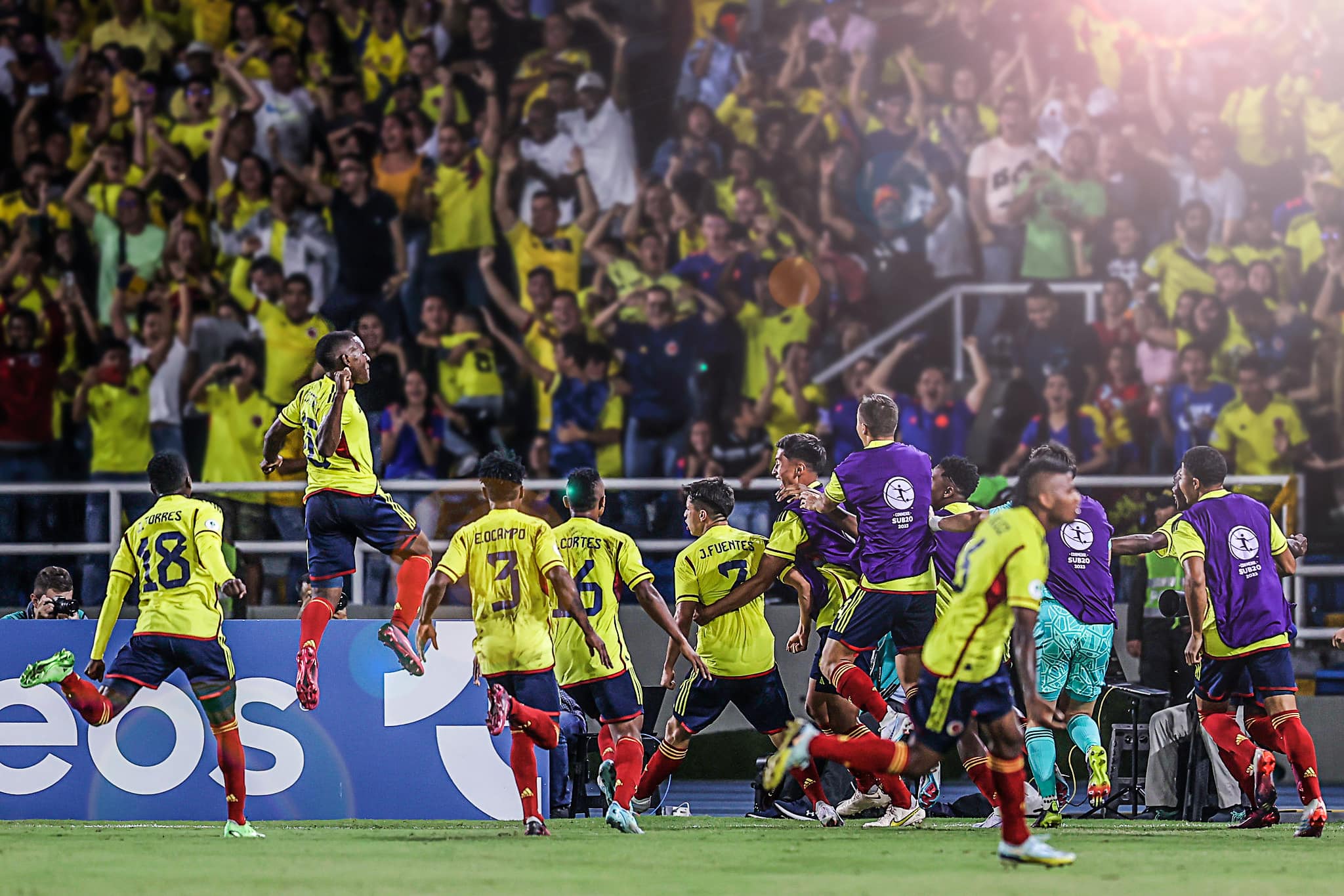 Colombia sub 20 juega hoy contra Uruguay
