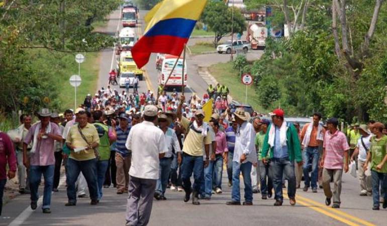 Paneleros de San Agustín protestan