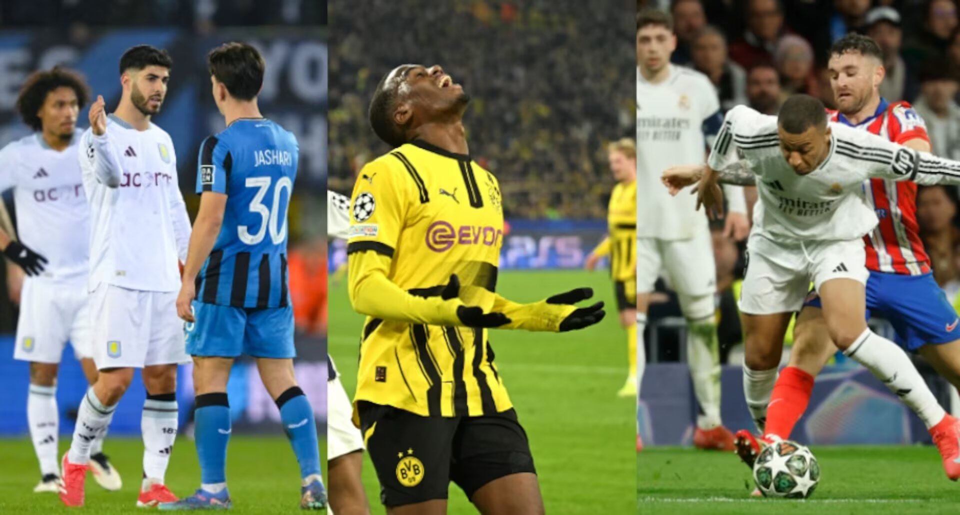 Primeros resultados en octavos de final de la Liga de Campeones
