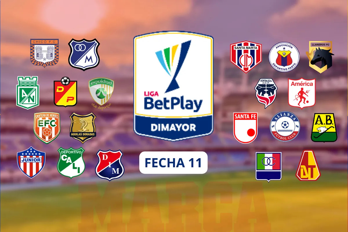 Resultados en la Fecha 11 de Liga en Colombia