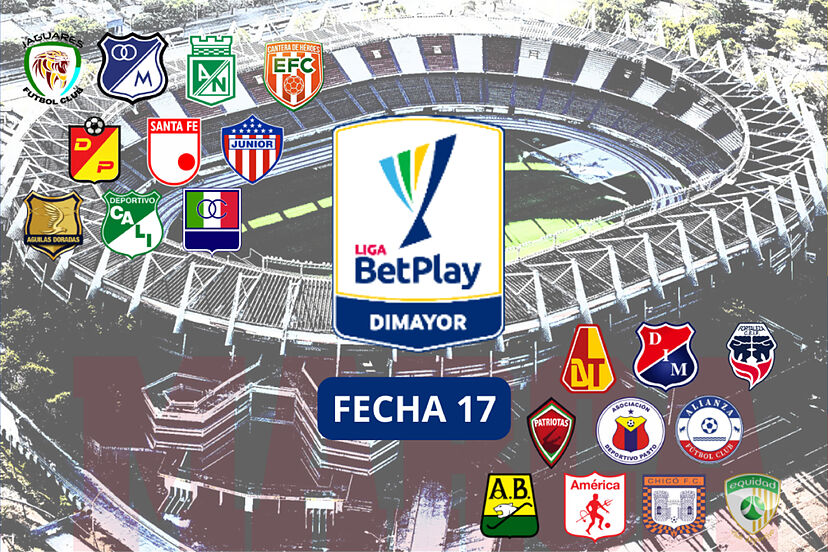 Resultados en la Fecha 17 de Liga en Colombia