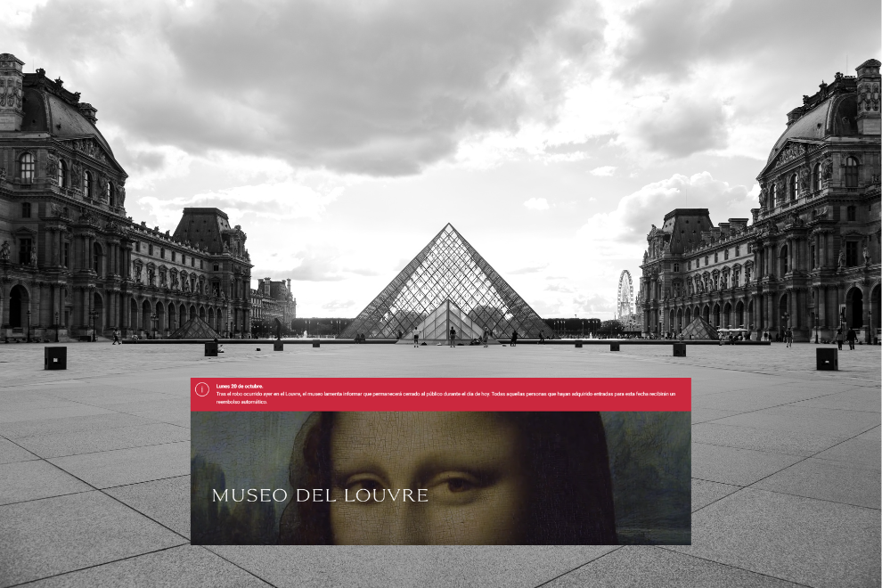 Robo histórico sacude al Museo del Louvre en París