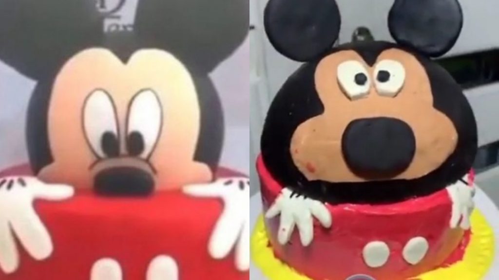 La lincharon por torta de Mickey Mouse y ahora es influencer de pastelería