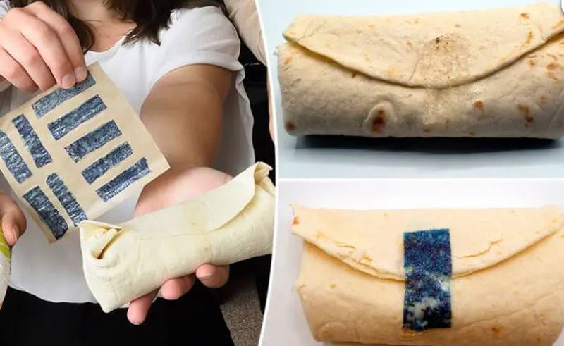 Tastee Tap, la nueva cinta adhesiva que se puede usar para comer burritos y tacos