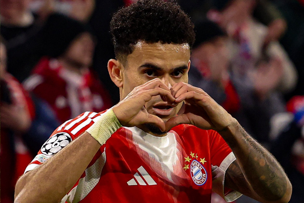 Luis Díaz brilla y mete al Bayern a cuartos con goleada histórica en Champions