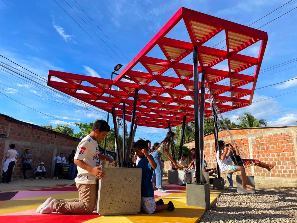 Parque del barrio Veinte de Mayo en el corregimiento El Caguán recibe premio internacional