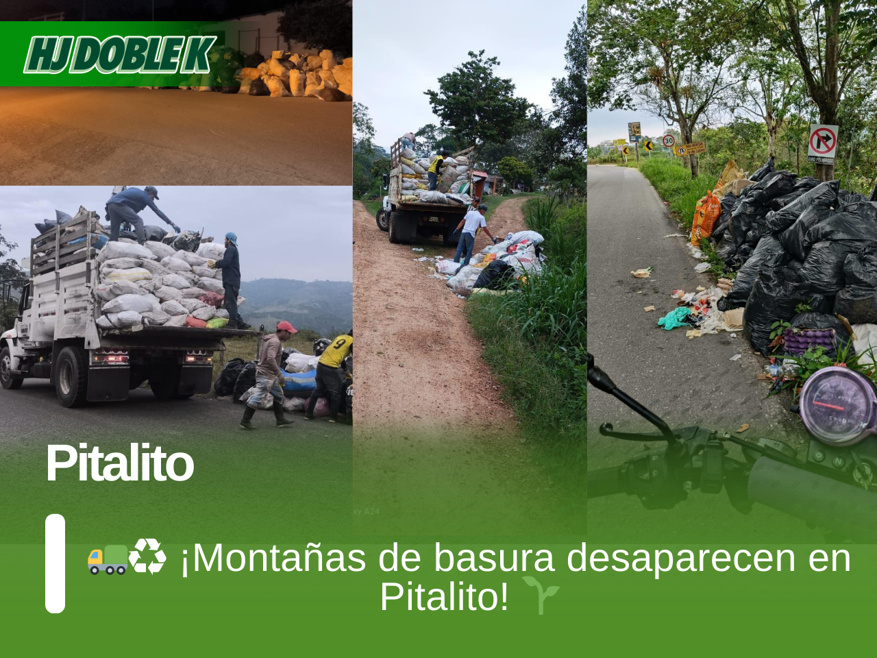 Pitalito busca sostenibilidad en la recolección de residuos rurales