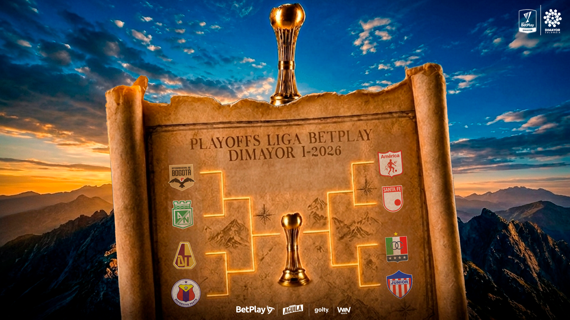 Así se jugarán los cuartos de final de Playoffs