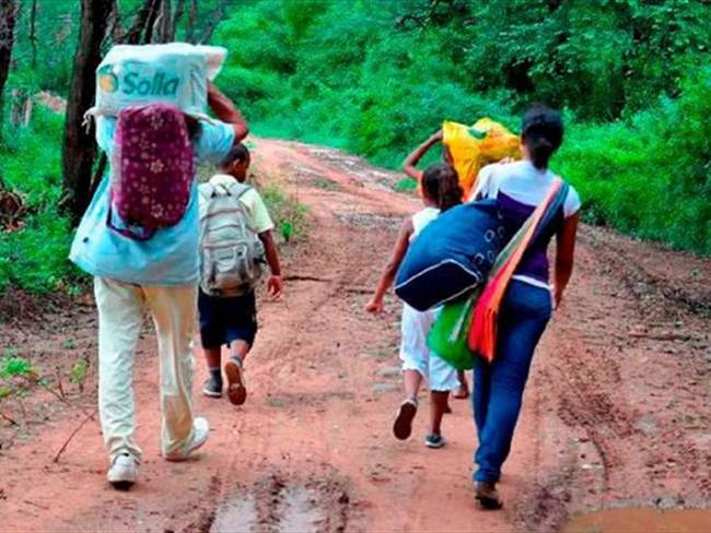Siguen llegando desplazados.