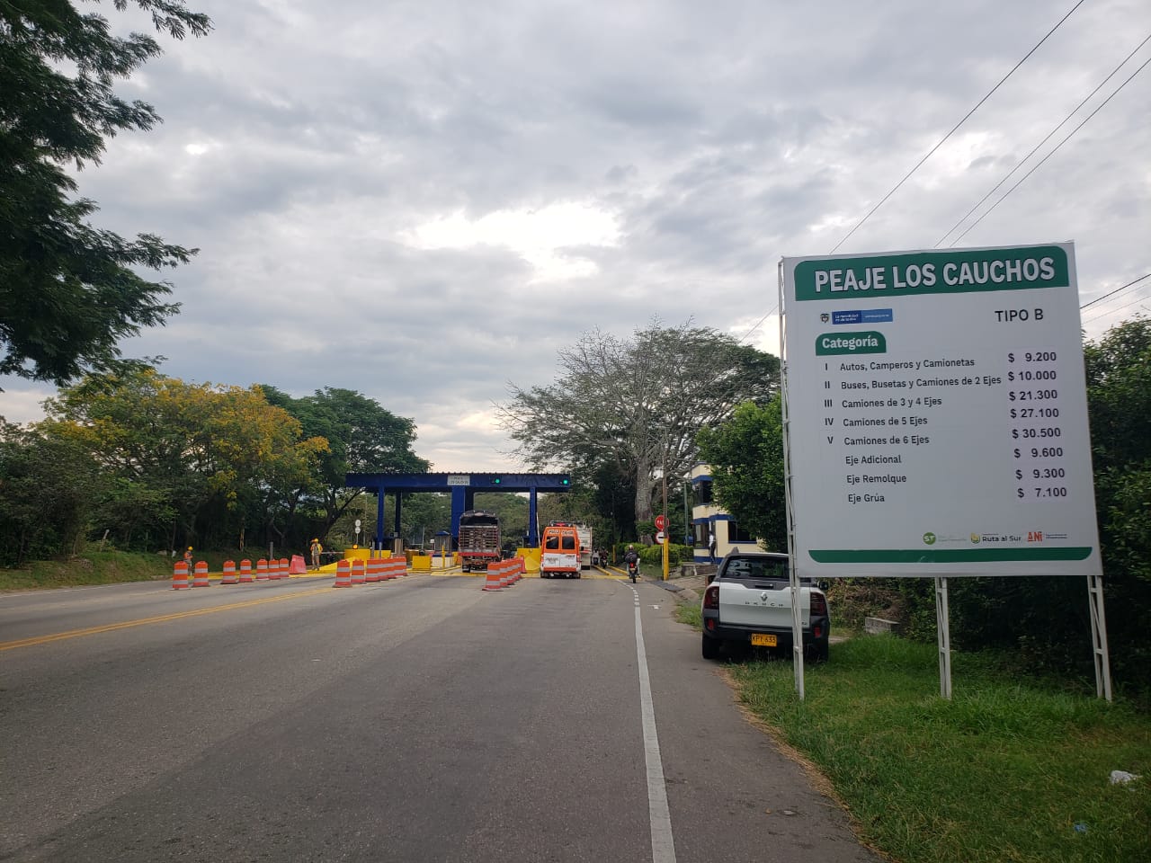Suben los peajes en el Huila