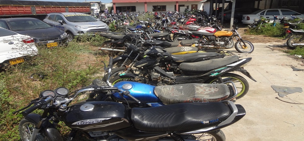 Descuentos del 95% por parqueadero a motocicletas y vehículos inmovilizados
