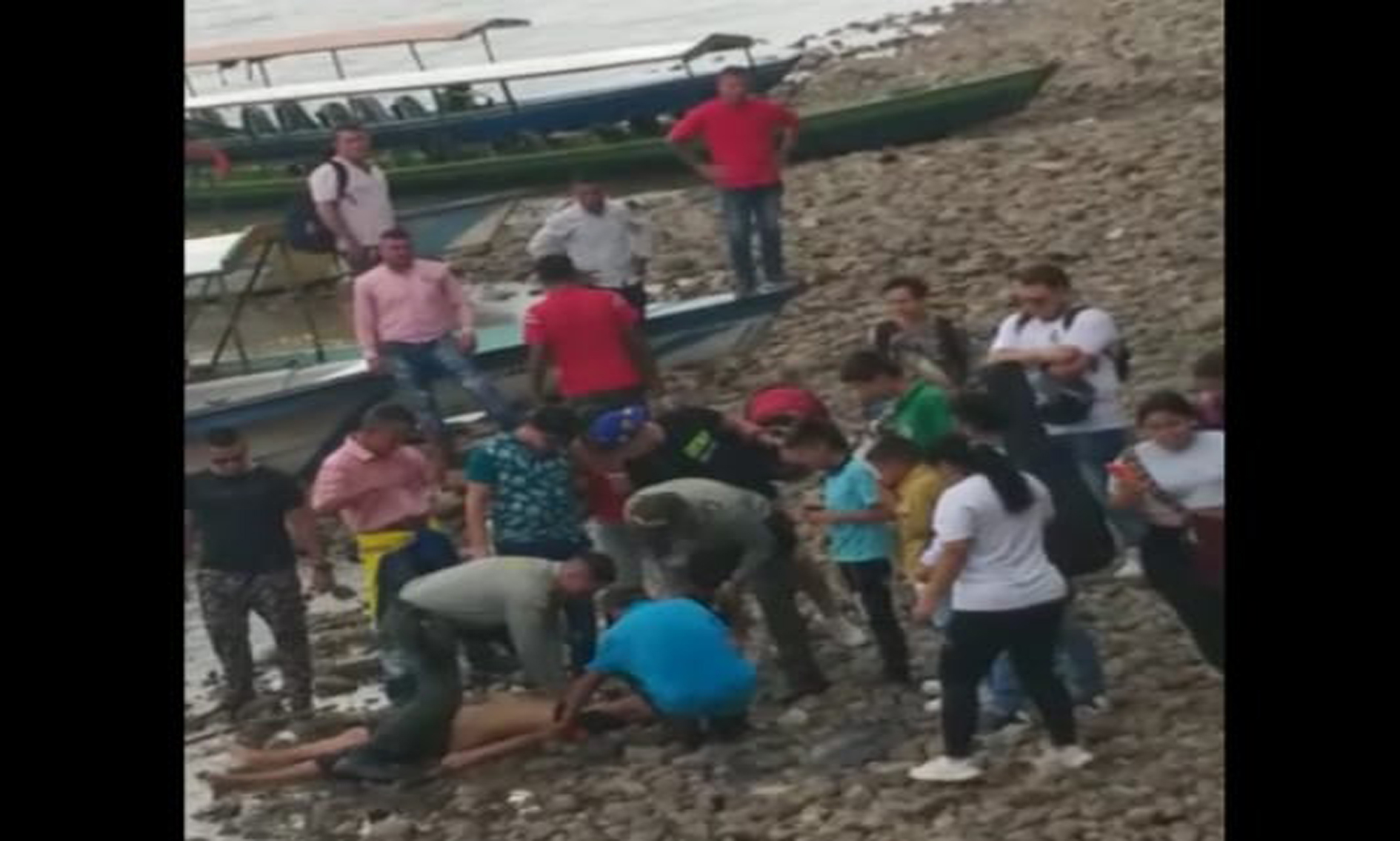 Rescatan a un joven que se estaba ahogando en el río Magdalena en Neiva