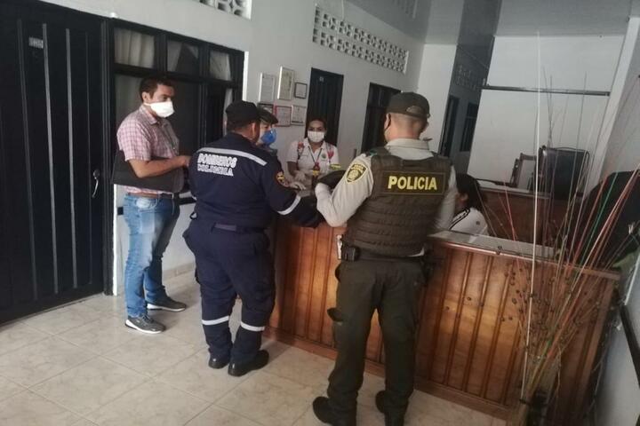 La policía del Caquetá ejecuta actividades preventivas de supervisión  para la propagación del covid-19