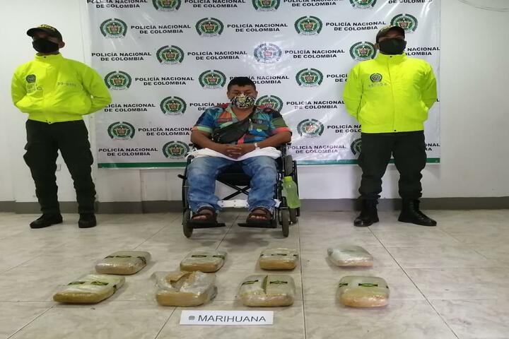 Capturado en Doncello por tráfico de estupefacientes.