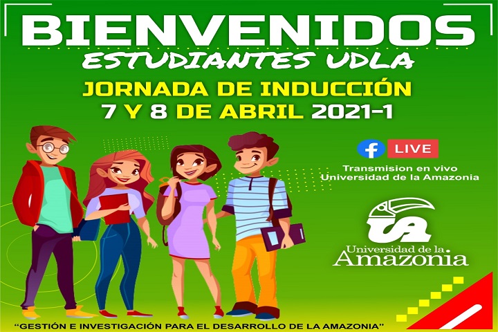 Inició jornada de inducción para los estudiantes de primer semestre 2021 I, Uniamazonía.