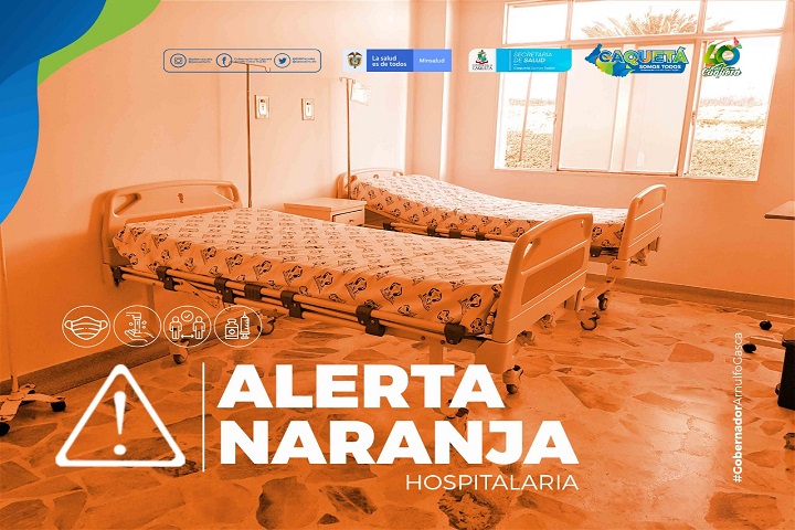 Declara alerta naranja hospitalaria en Caquetá.