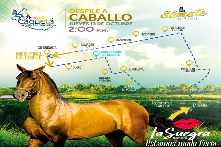 Hoy inician las ferias en Florencia con Cabalgata por las principales calles de la ciudad