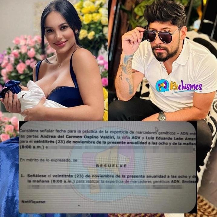 Hija de Andrea Valdiri sería sometida a prueba de paternidad con Lowe León: hay fecha