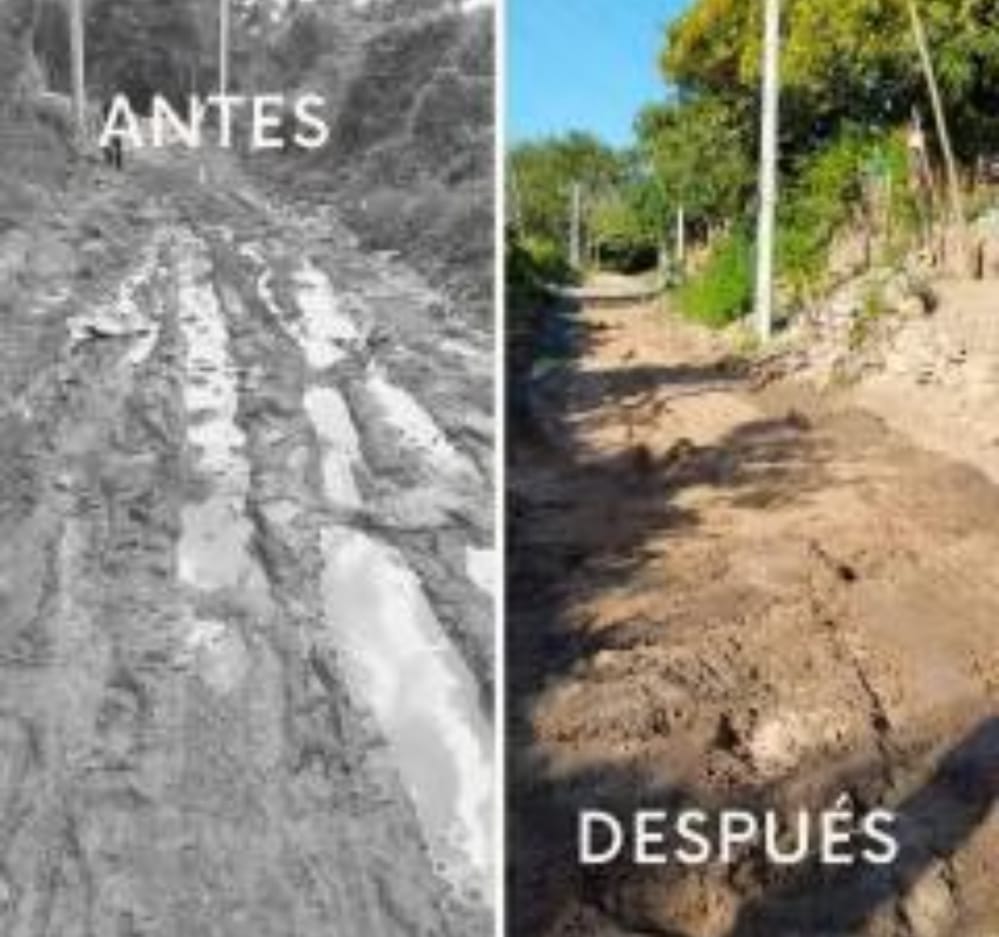 Alcaldía en Atlántico presumió arreglar con tierra una vía y le llovieron burlas