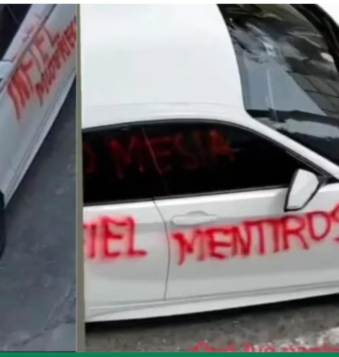 "Destruiste tu familia, mujeriego": descubren a esposo infiel y se desquitan con su auto