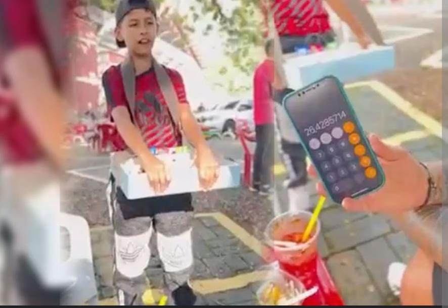 Buscan a niño genio de las matemáticas que vende dulces en la calle y no estudia