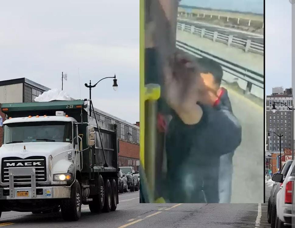 Pasa en las películas, pasa en la vida; ladrón quedó colgando de un trailer que iba robar