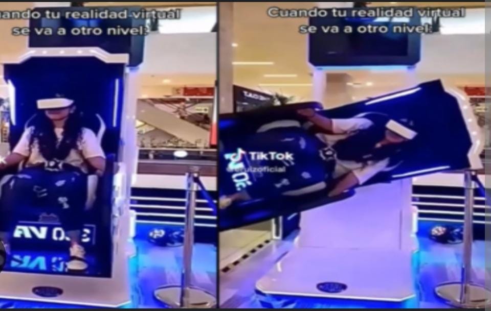 Joven sufre estrepitosa caída en juego de realidad virtual y por poco termina en tragedia