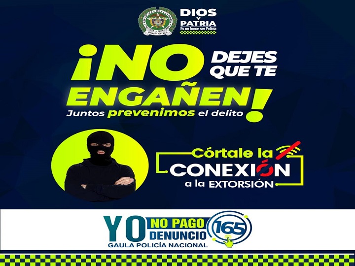 Tres personas fueron capturadas por delitos de extorción