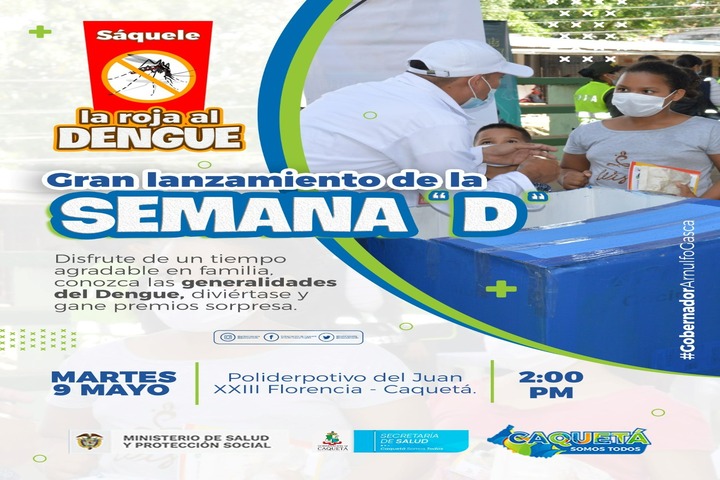 Gobernación de Caquetá y secretaria de salud invitan a la semana D