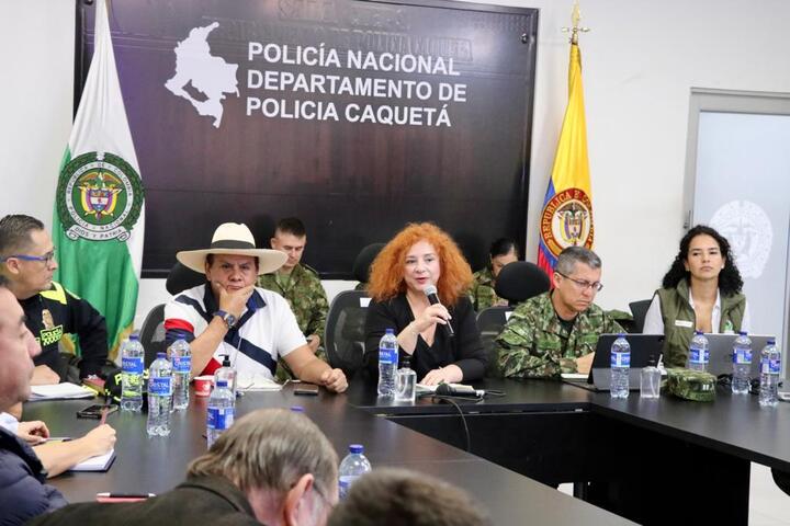 Consejo de seguridad extraordinario ministerial en Caquetá
