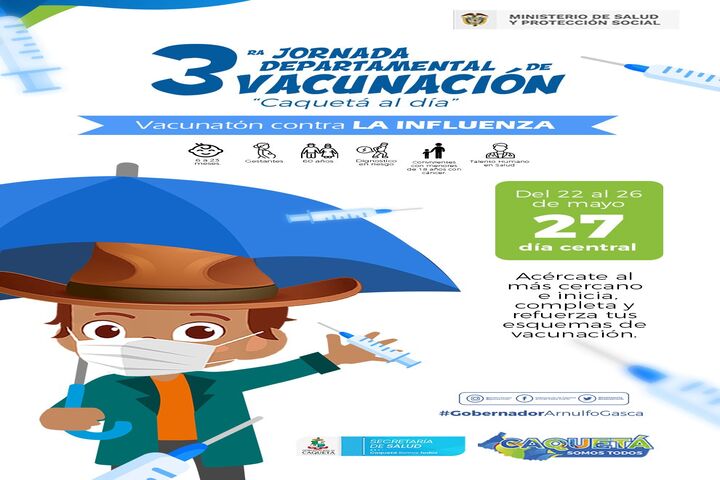 Tercera jornada departamental de vacunación 27 de mayo