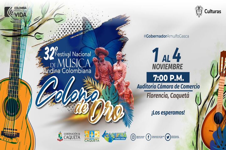 Más de 100 artistas caqueteños y nacionales presentes en el colono de oro 2023