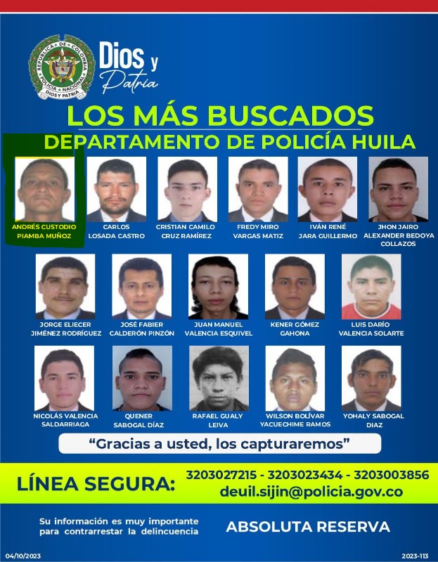 Capturan en el municipio de San José del Fragua, a uno de los más buscados en el departamento del Huila.
