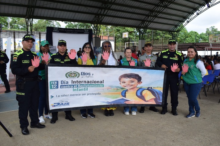 Policía Caquetá adelanto jornada contra el reclutamiento infantil