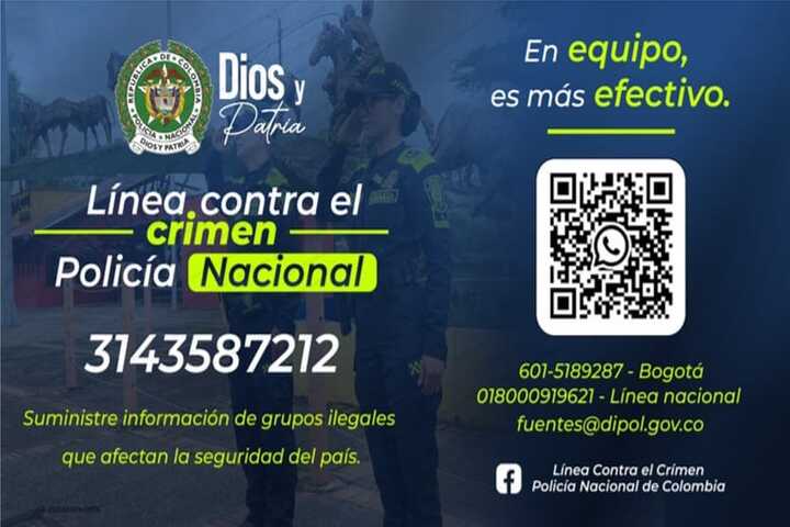 Línea contra el Crimen Policía Nacional: ¡Únete a la Lucha por un Caquetá más Seguro!