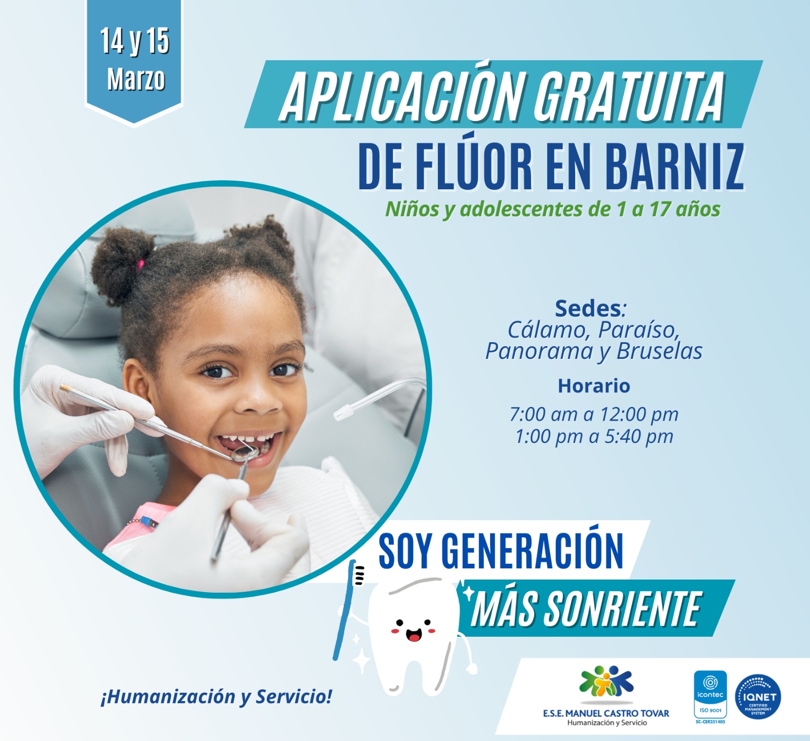 Jornada de aplicación de flúor en barniz en Pitalito