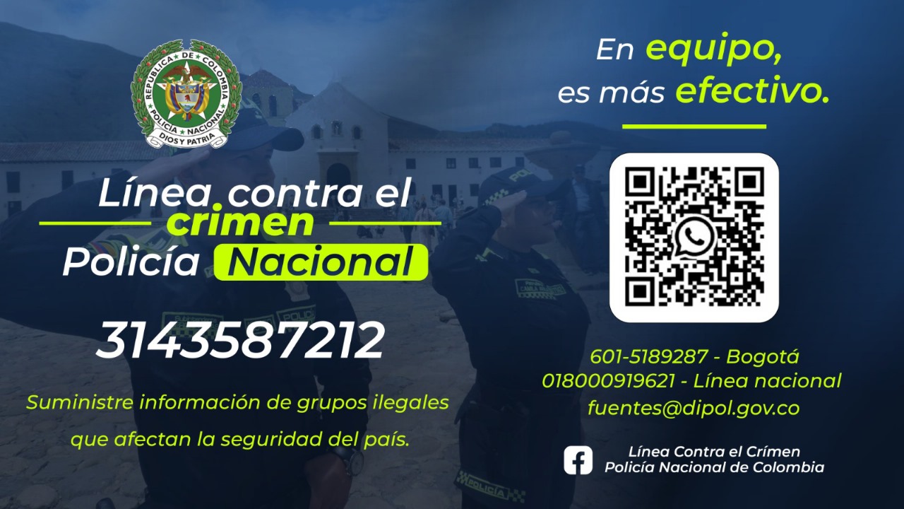 Policía en Caquetá, lanzó su línea contra el crimen.