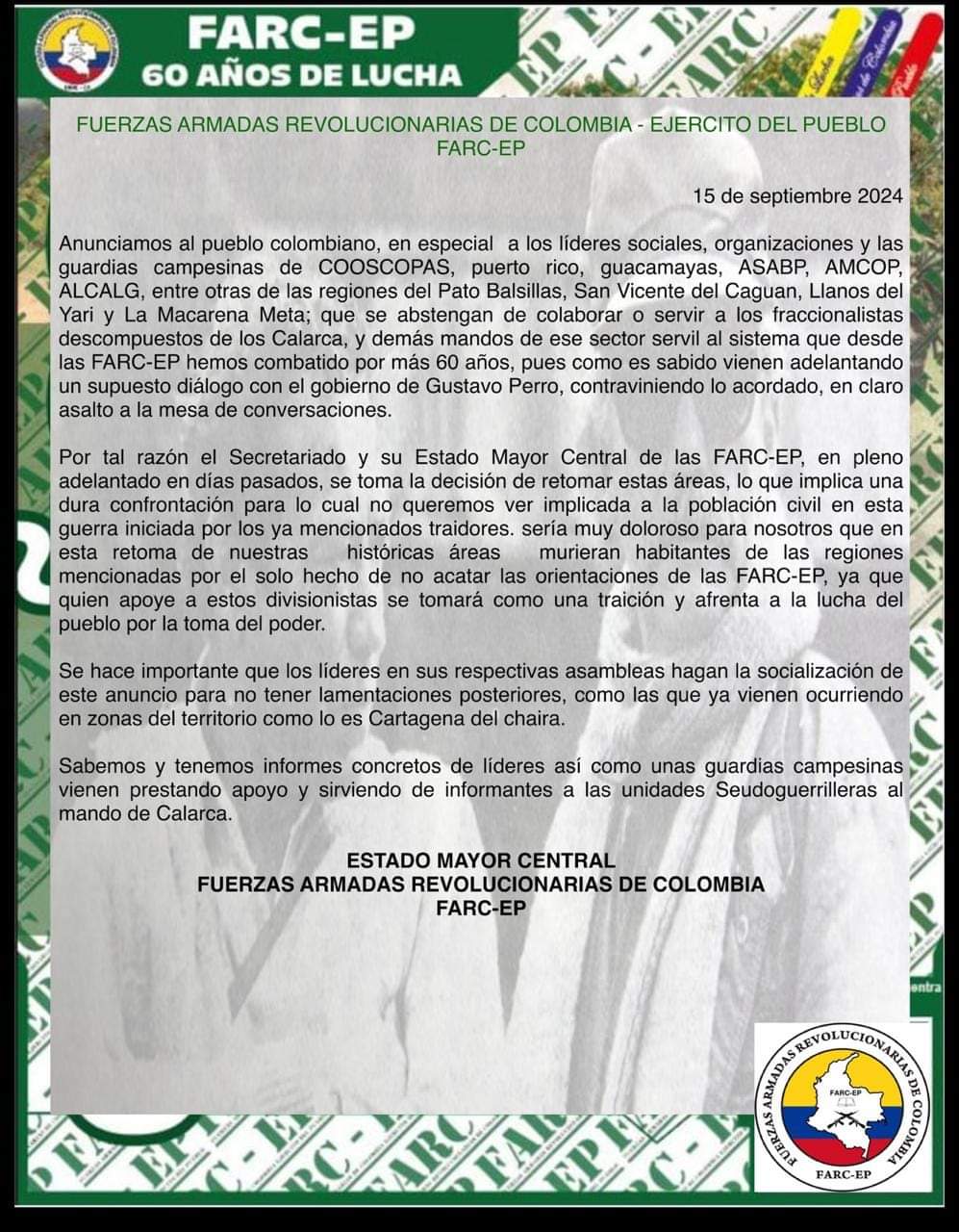 Alerta tras aparición de apócrifos amenzantes.