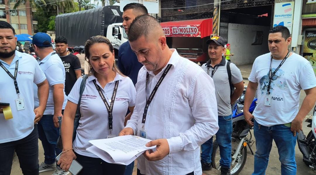 Siete comerciantes de la Plaza La Concordia, fueron sancionados.
