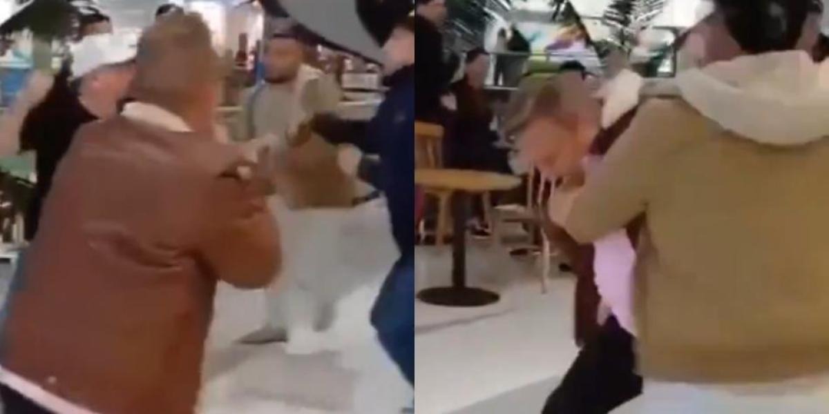 Giovanny Ayala y Ciro Quiñonez se fueron a los golpes en un centro comercial
