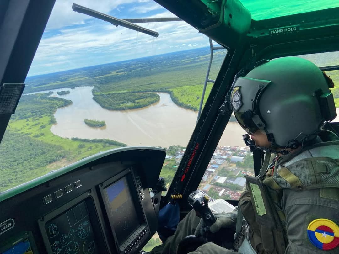 Fuerza Aérea Colombiana, realiza actividades de monitoreo.