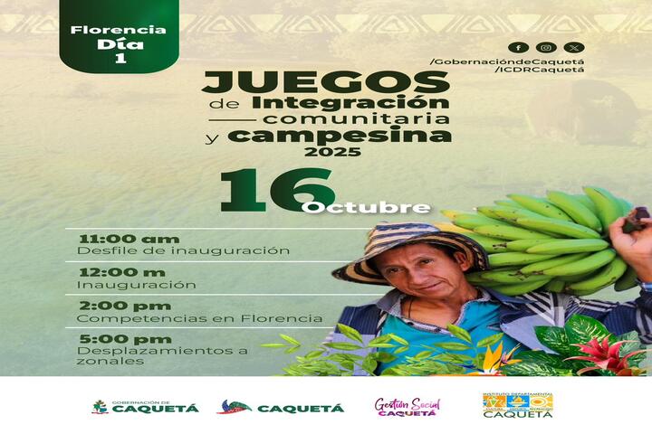 Caqueta Vivira La Integracion Con Los Juegos Comunitarios Y Campesinos 2025