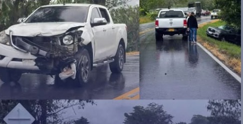 Fuerte choque múltiple en la vía Pitalito – San Agustín